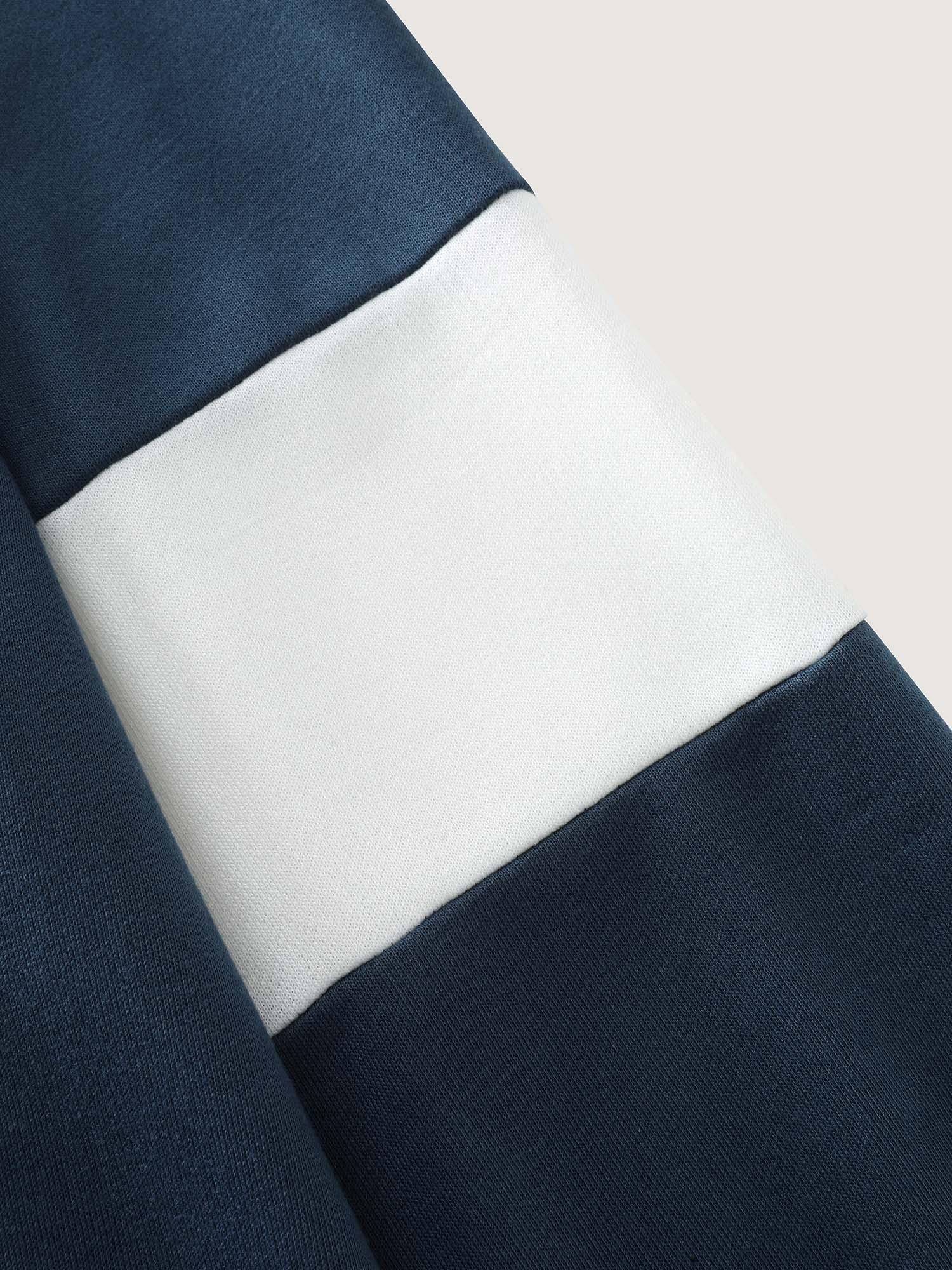 Anchor Applique Embroidery Contrast Sweatshirt Female Product Image