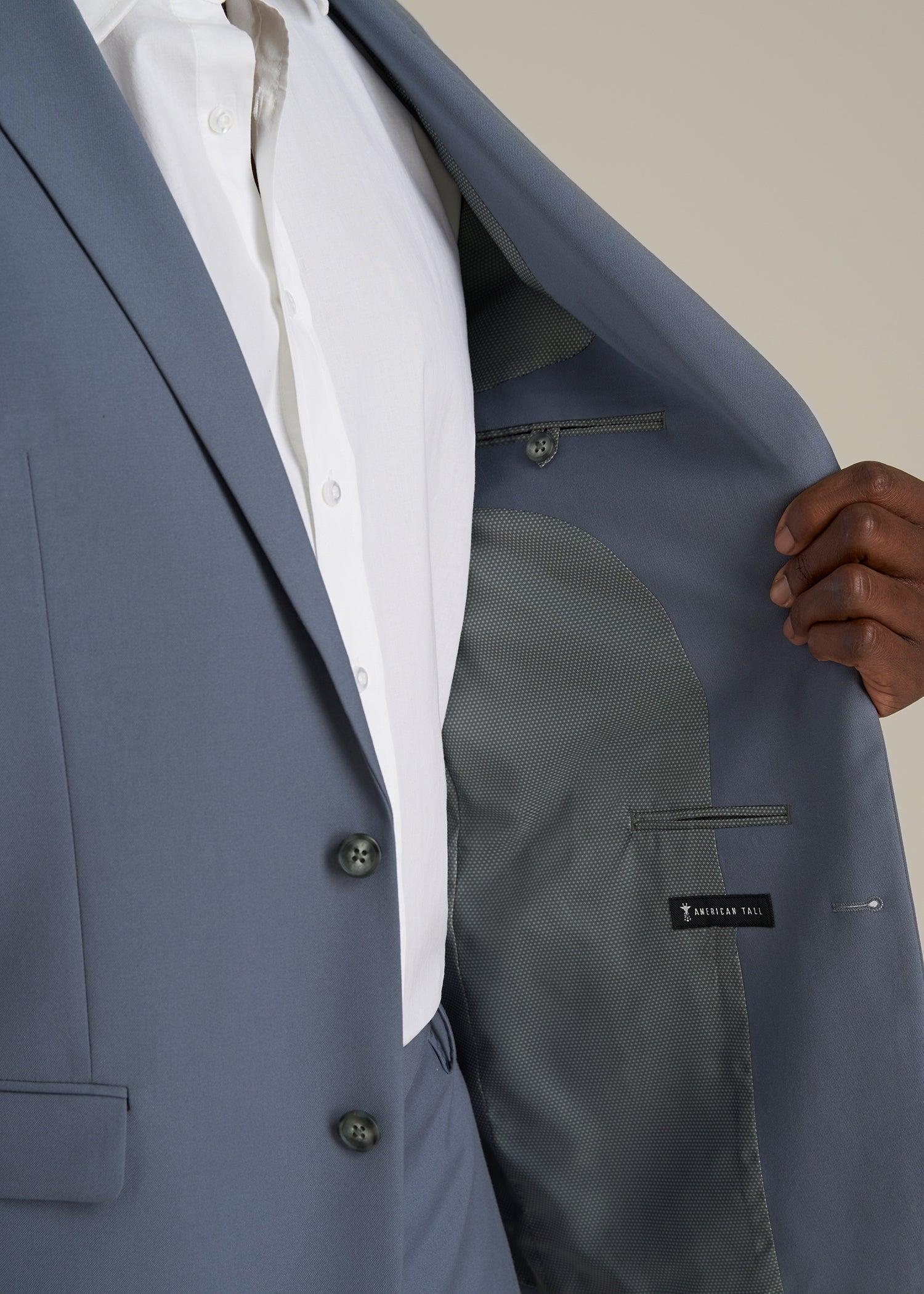 Suit Jacket for Tall Men in Blue Slate Male Product Image