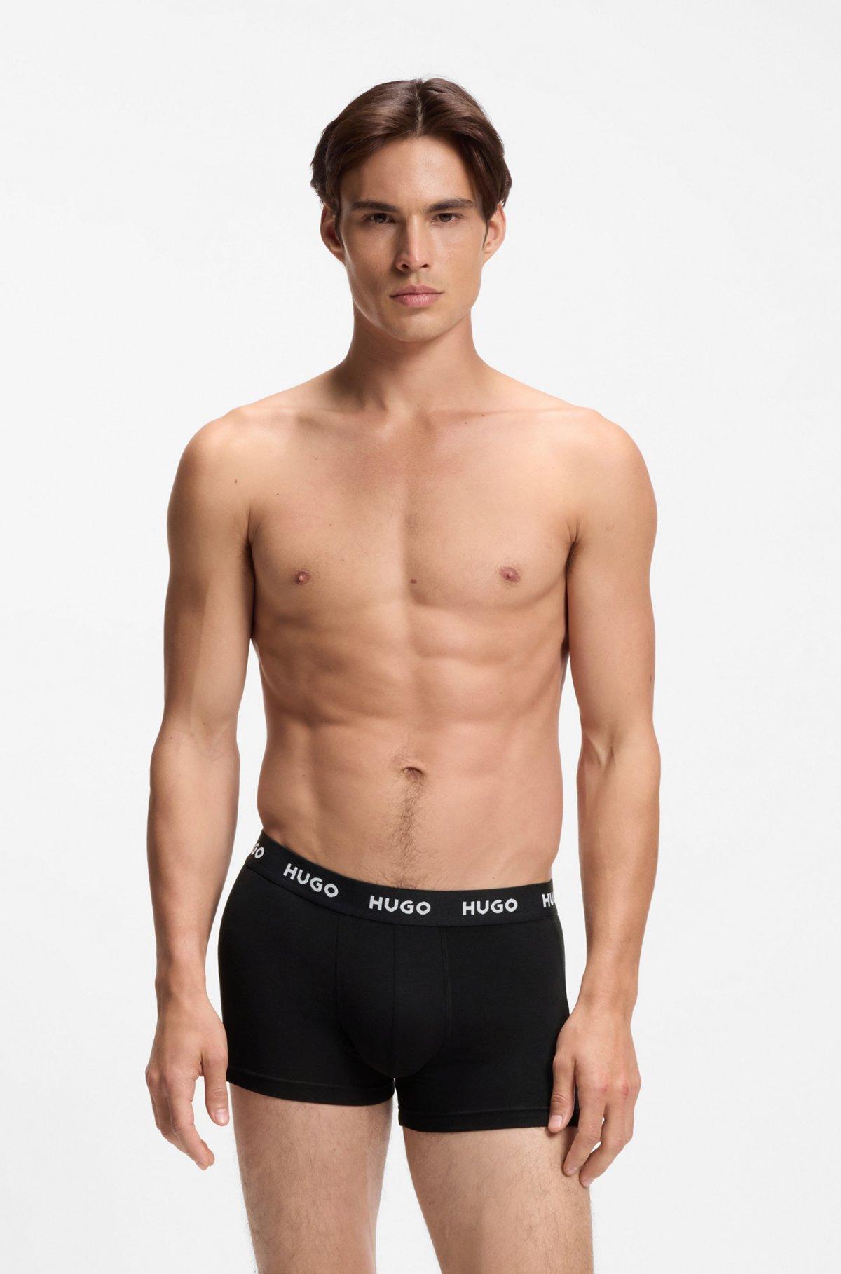 Three-pack trunks with jacquard logo waistband Product Image