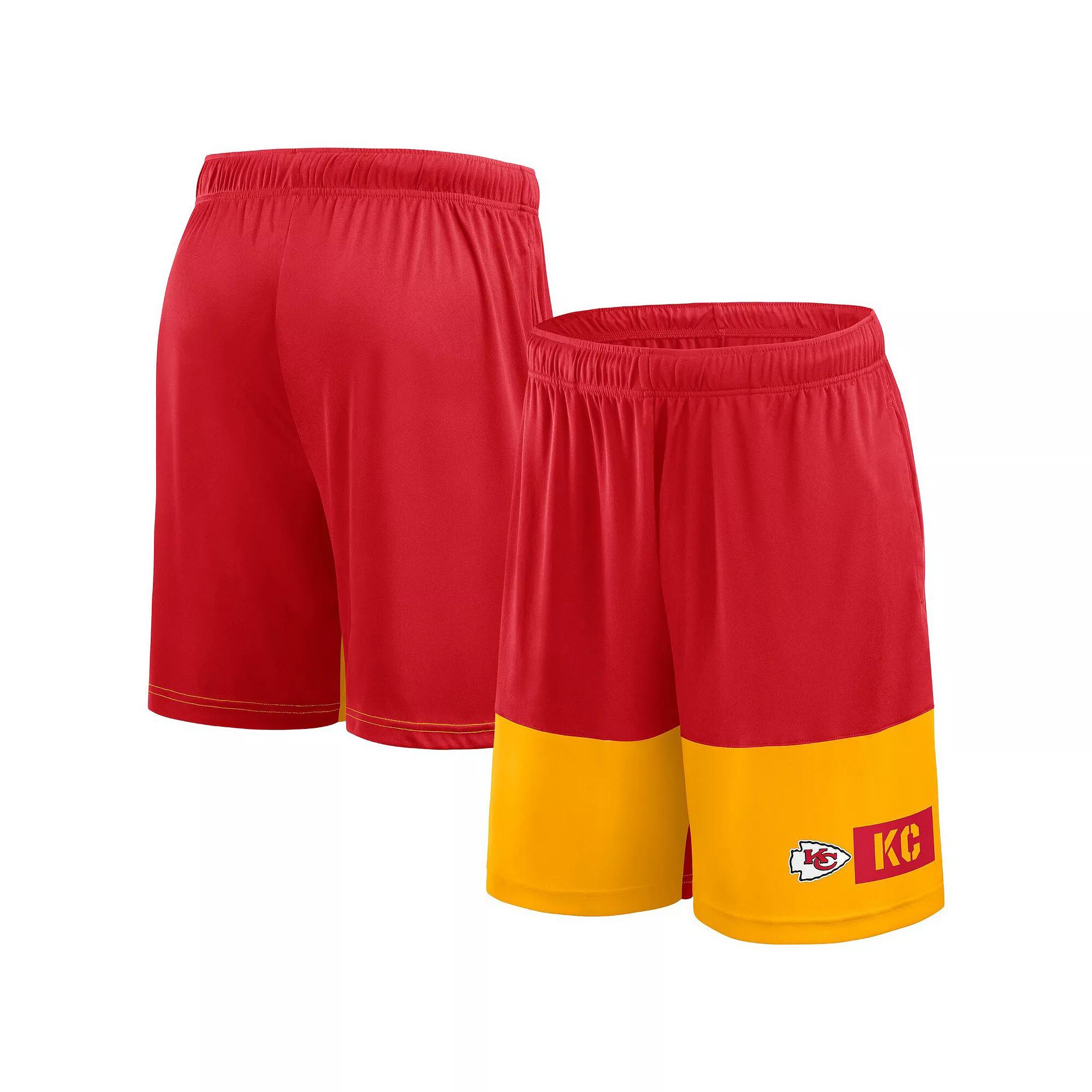 Men's Fanatics Red/Gold Kansas City Chiefs Best of the Best Performance Shorts, Size: 3XLT Product Image