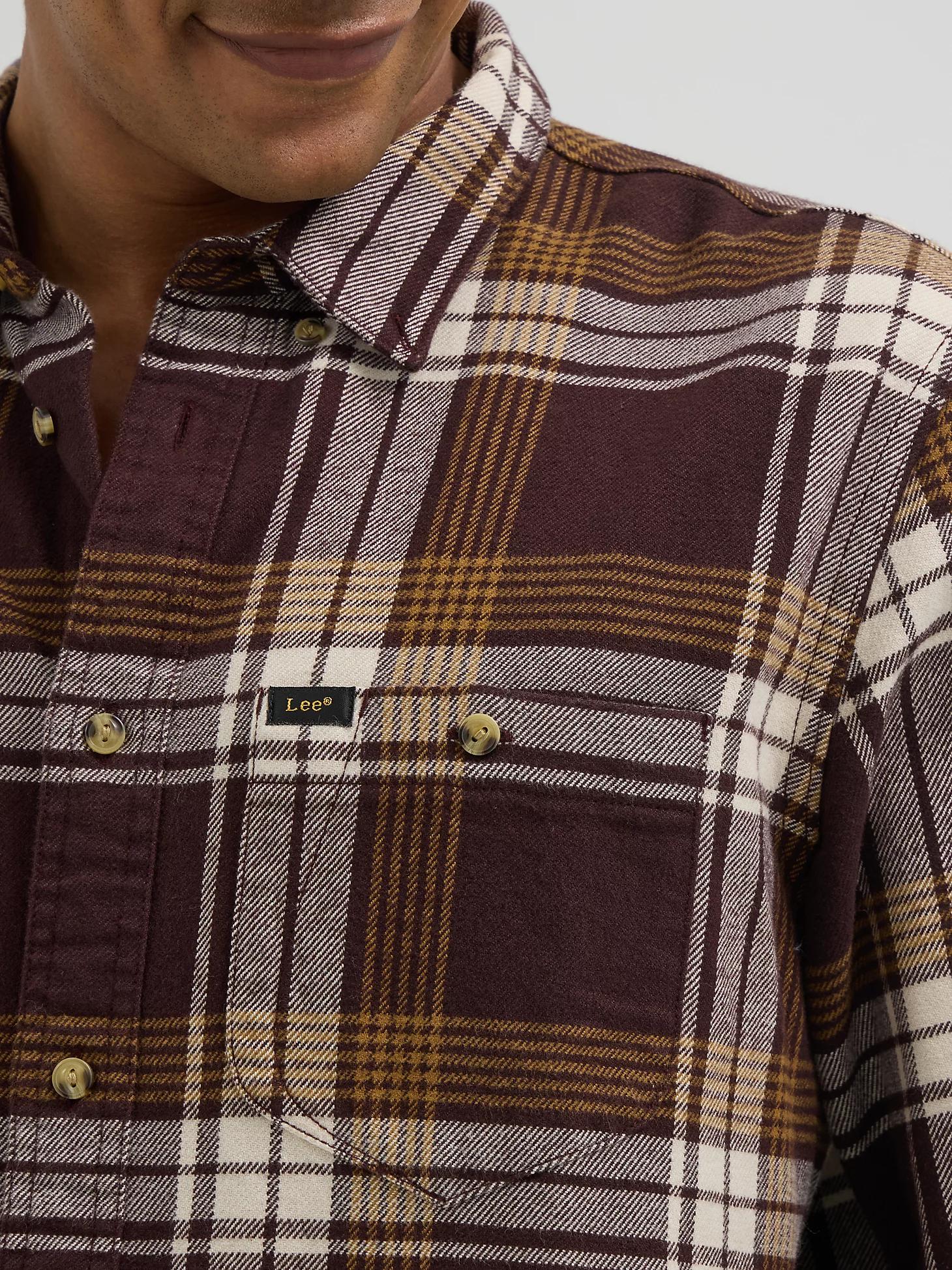 Men's Relaxed Fit Riveted Plaid Button Down Shirt | Men's Tops & Tees | Lee® Product Image
