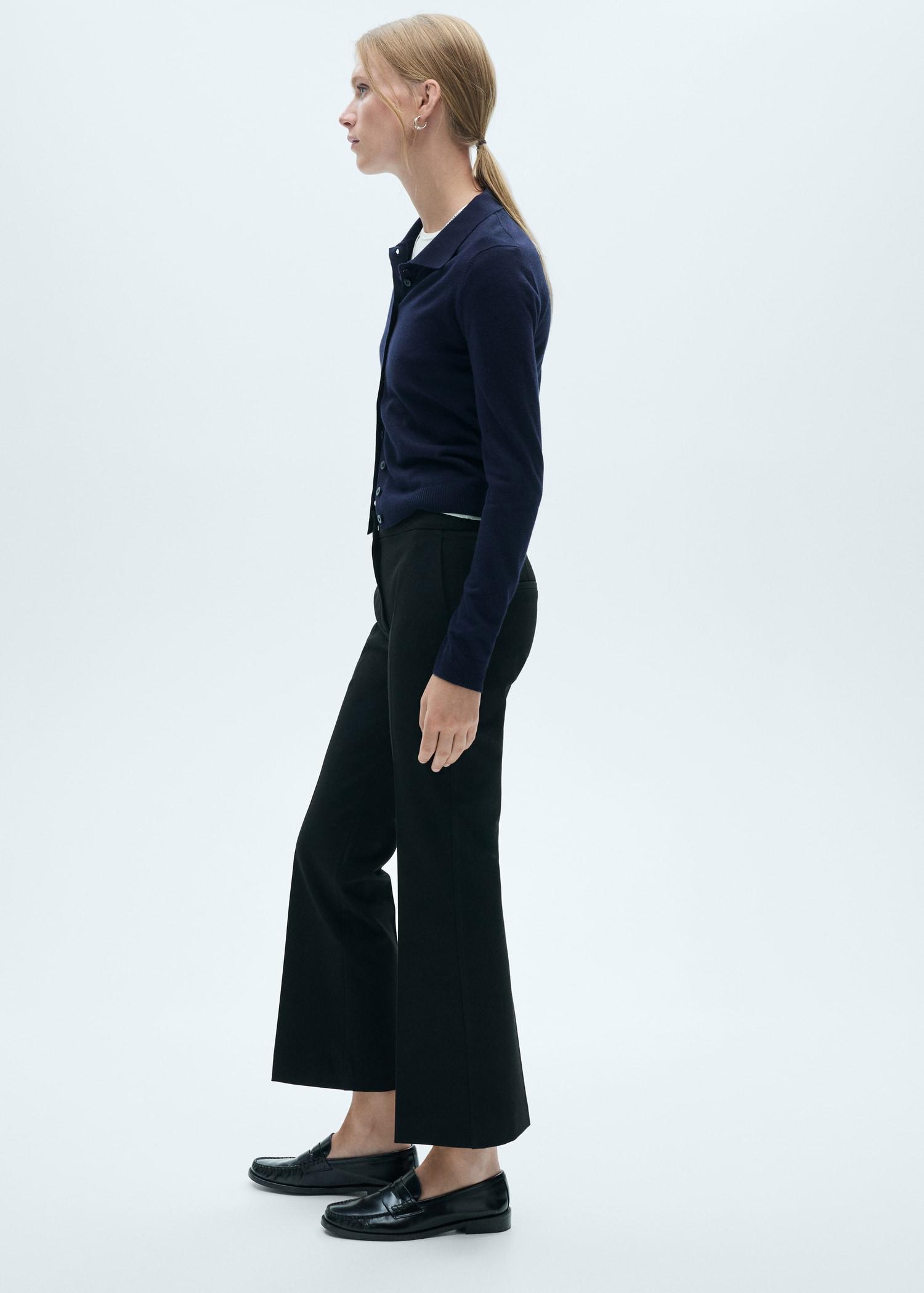 Flared flowing pants - Women | MANGO USA Product Image