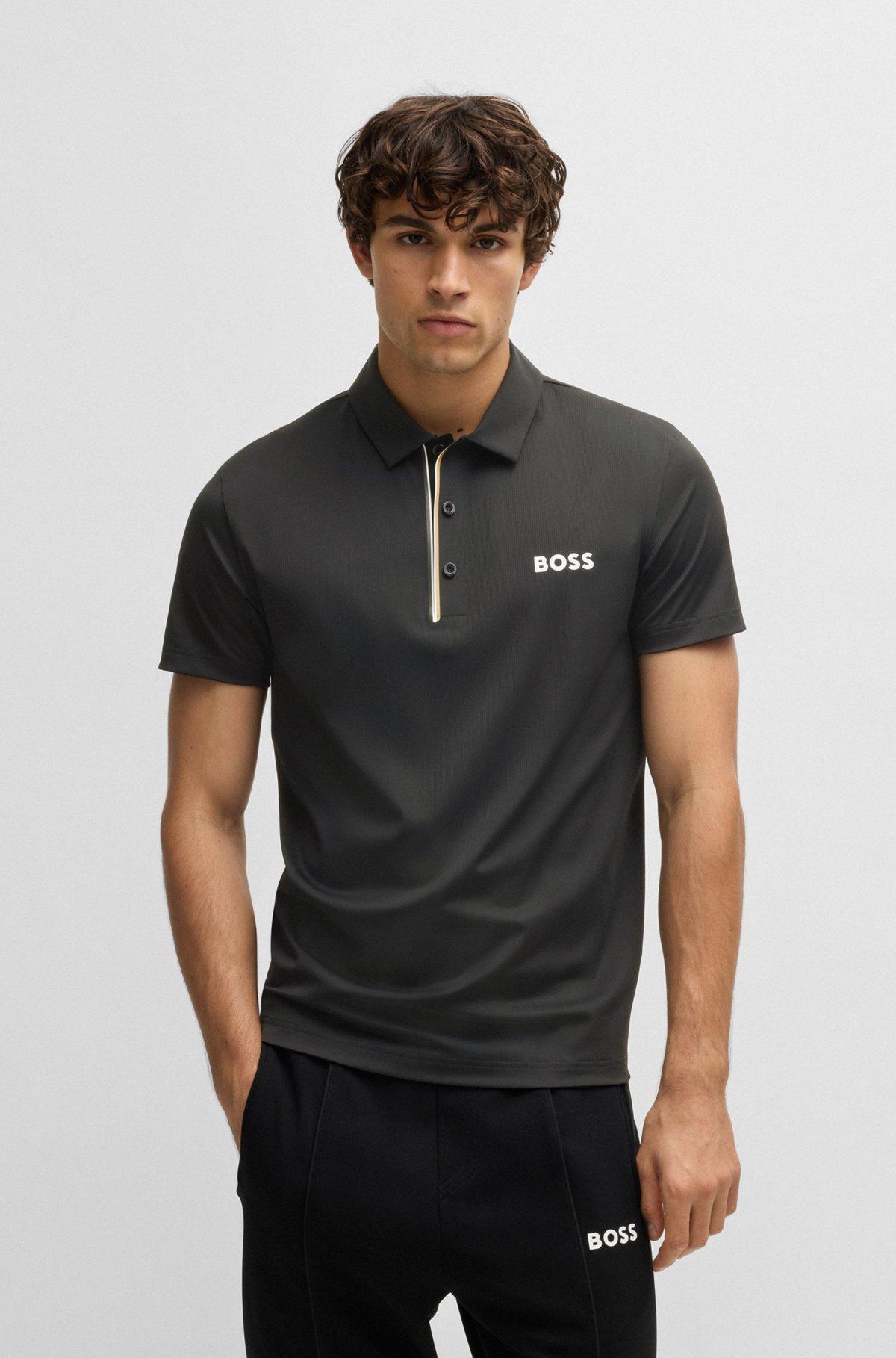Paddy polo shirt in quick-dry ribbed fabric Product Image