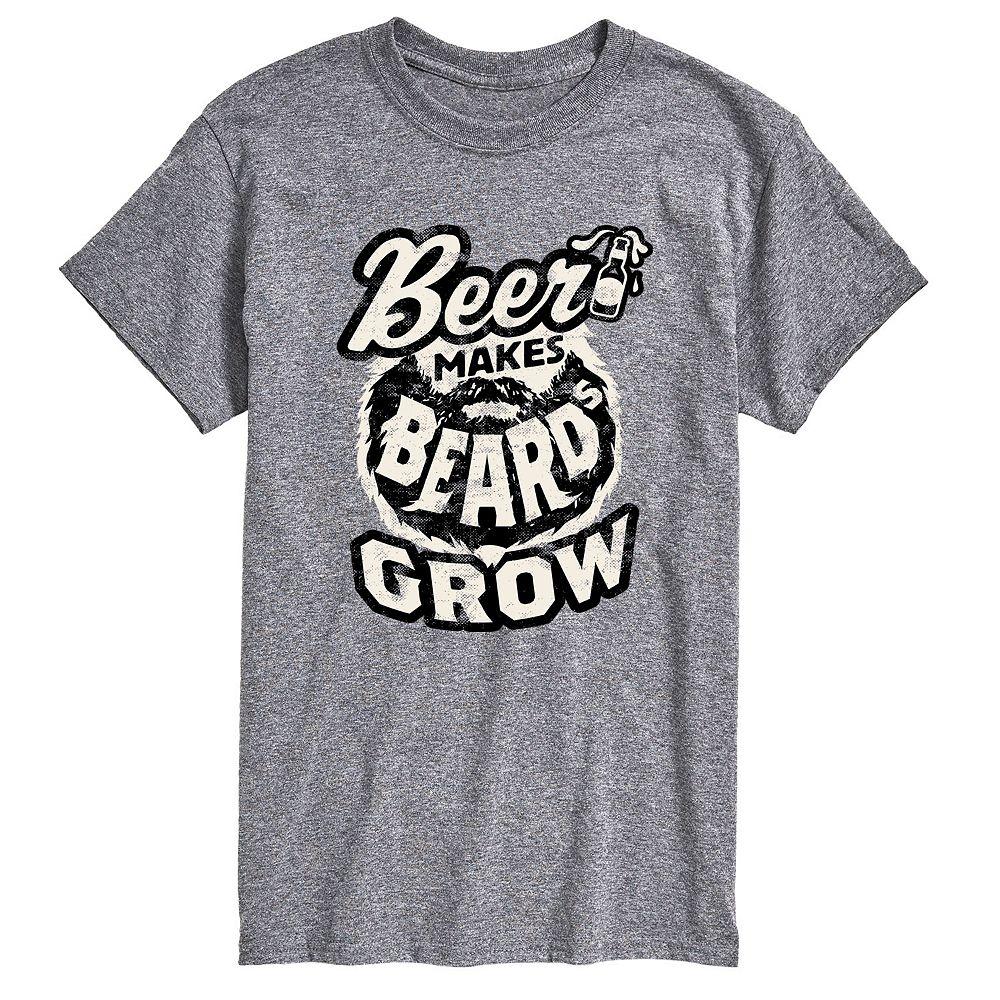 Men's Beer Makes Beards Grow Tee,  Product Image