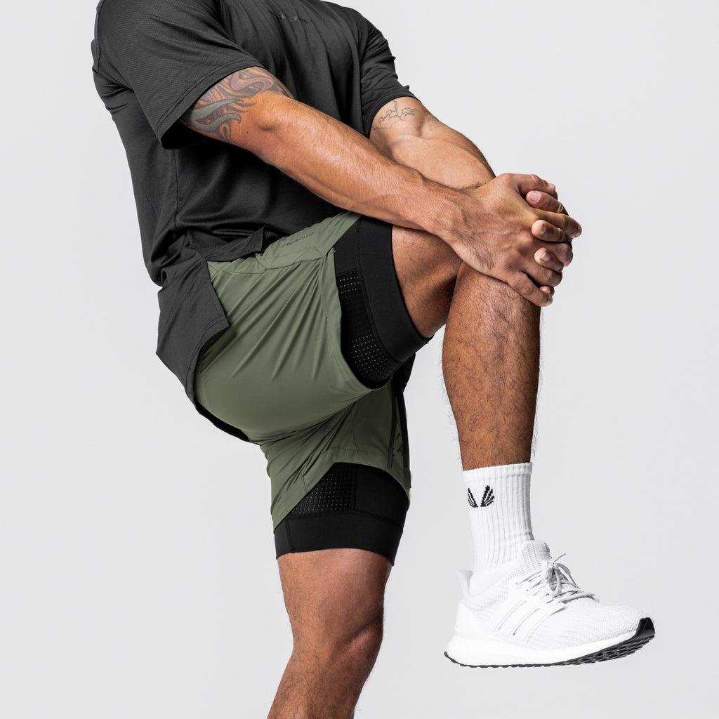 0622. Tetra-Lite® 5" Liner Short - Olive/Black Product Image