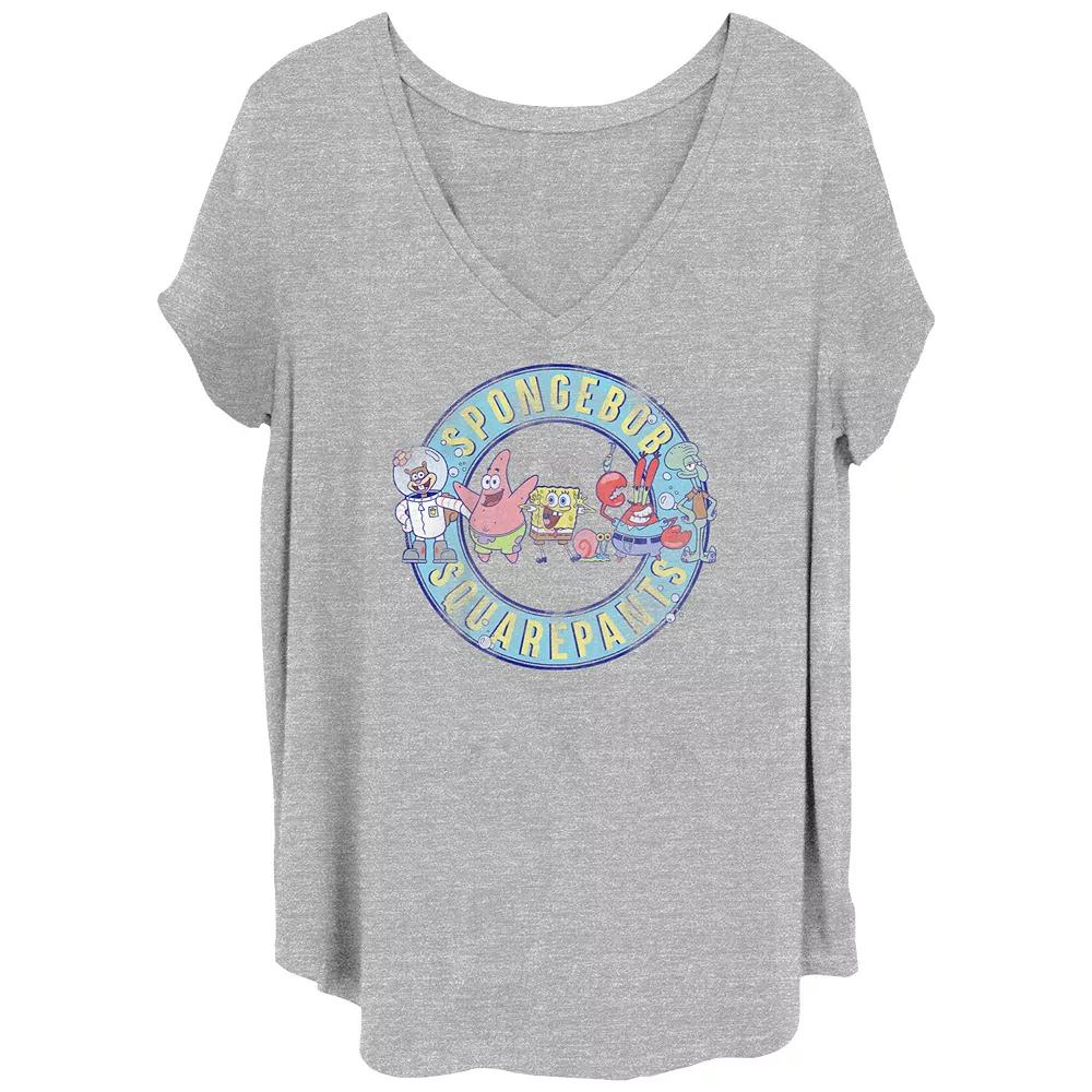 Disney's Mickey Mouse & Friends Triangle Squad Juniors' Plus Graphic Tee, Women's, Size: 2XL, Grey Gray Product Image