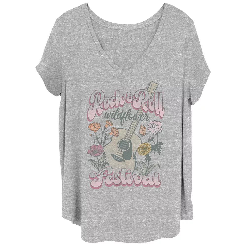 Juniors' Plus Size Miami Beach Club Graphic Tee, Girl's, Size: 2XL, Grey Gray Product Image