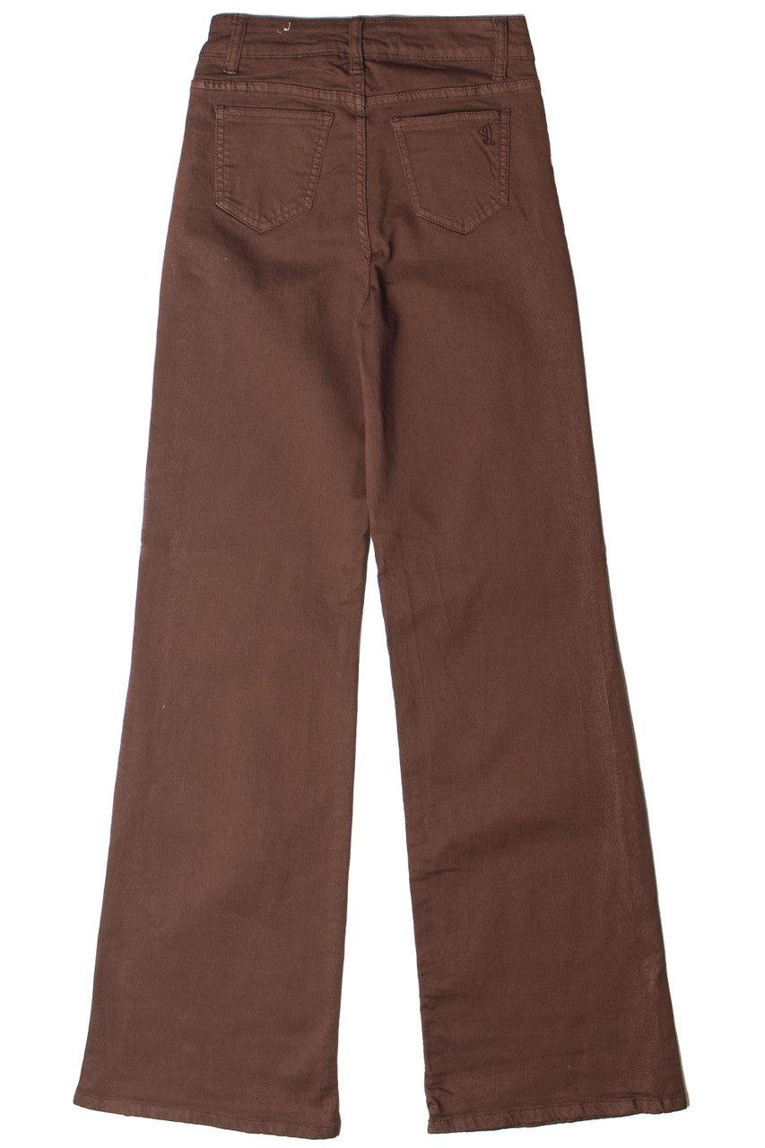 Brown Wide Leg Jeans Product Image