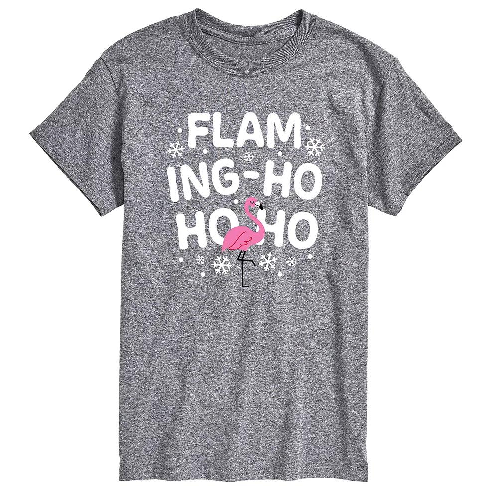Big & Tall Flaming Ho Ho Ho Graphic Tee, Men's,  Product Image