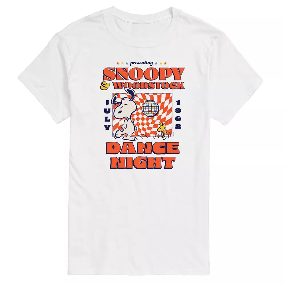 Big & Tall Peanuts Snoopy Woodstock Dance Night Graphic Tee, Men's,  Product Image