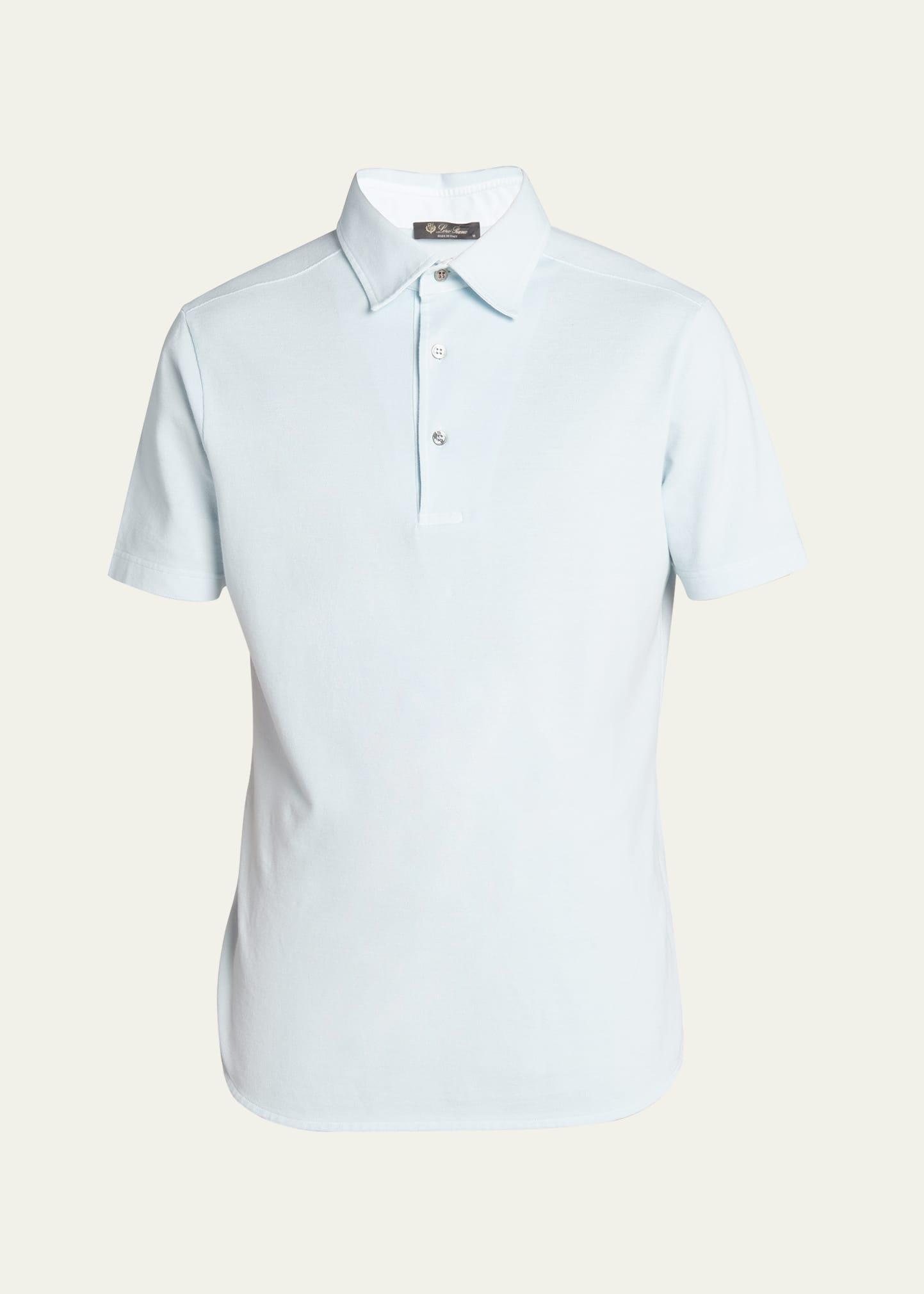Men's Cotton Pique Polo Shirt Product Image
