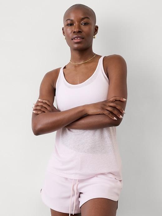 Getaway Linen Blend Tank Product Image