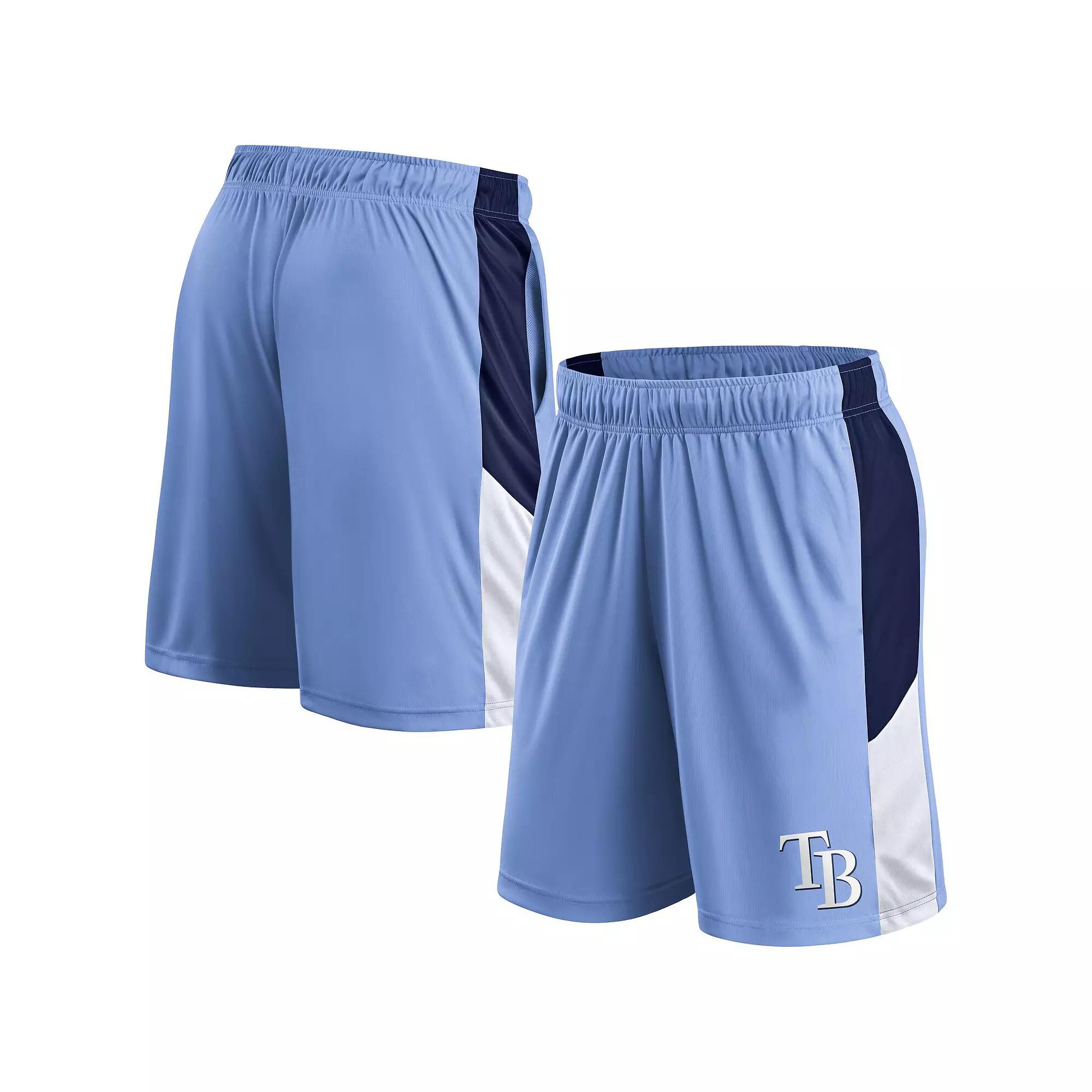 Men's Fanatics Light Blue Tampa Bay Rays Primary Logo Shorts,  Product Image