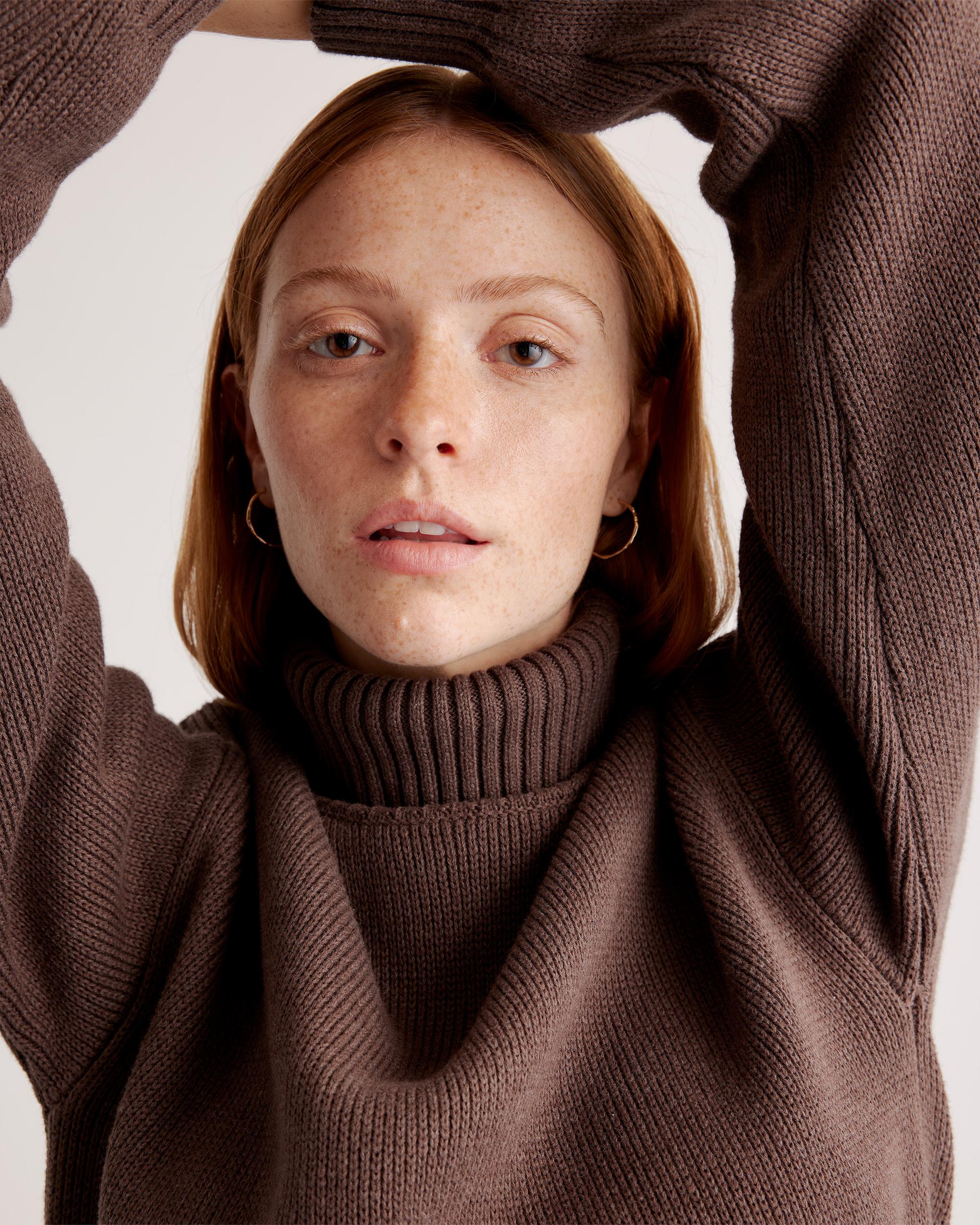 Quince | Women's Turtleneck Sweater Organic Cotton Product Image