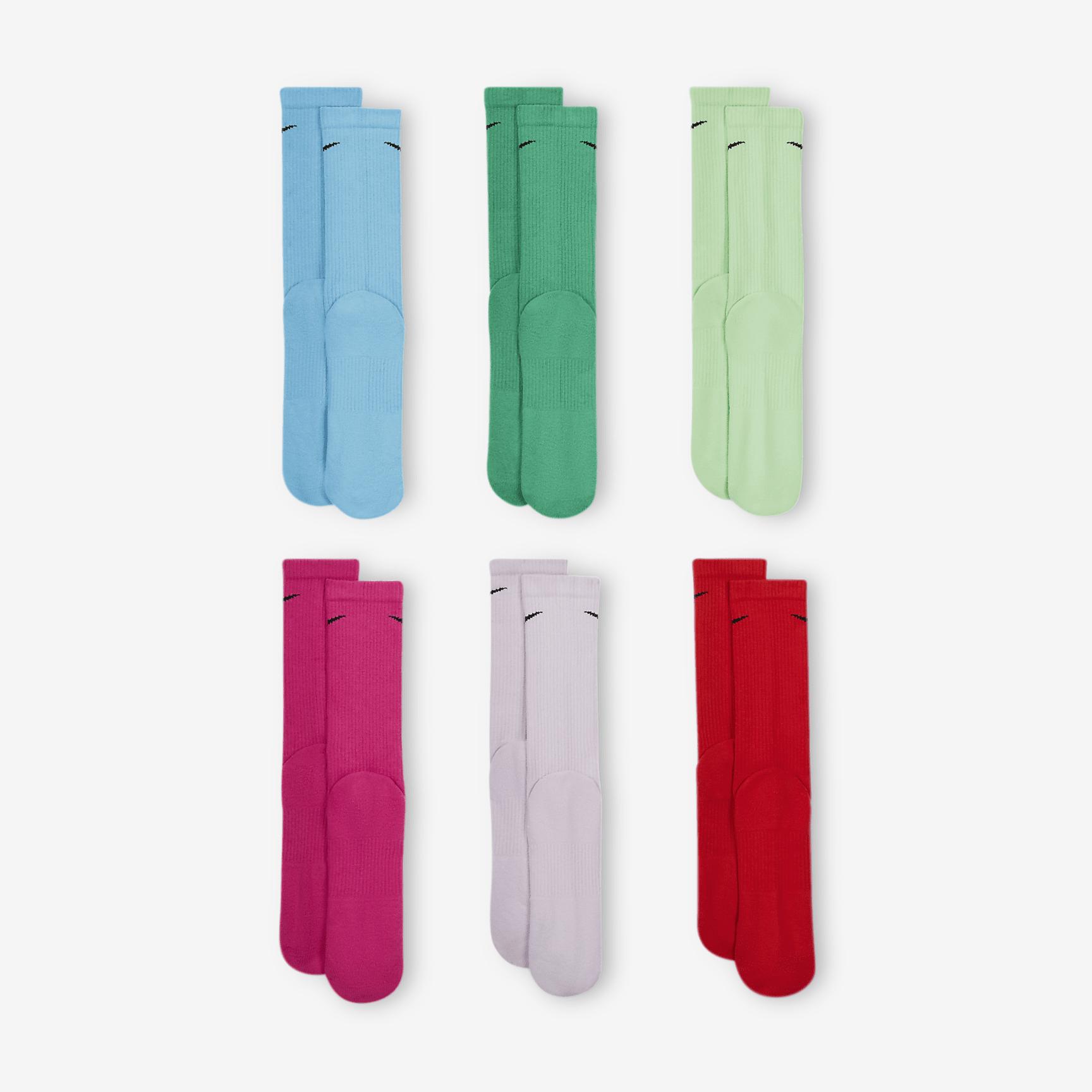 Nike Everyday Plus Cushioned Training Crew Socks (6 Pairs) Product Image