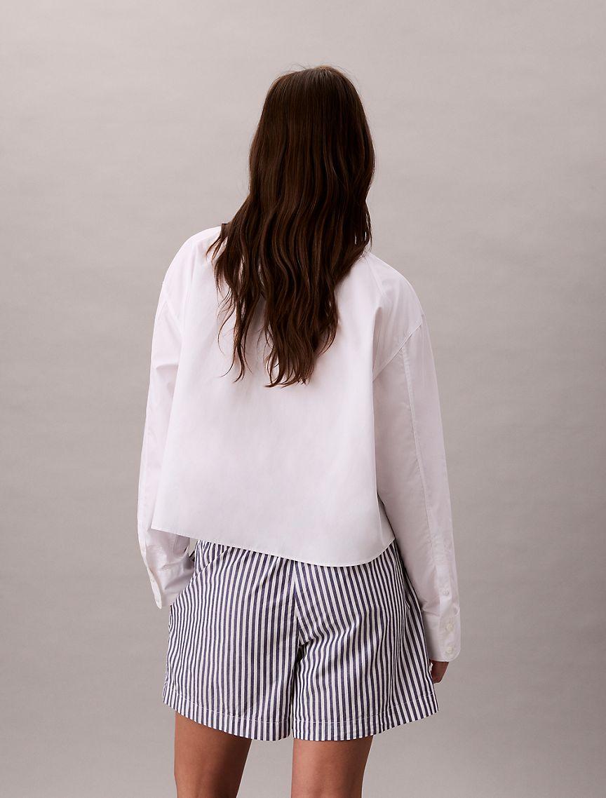 Cotton Poplin Stripe Boxer Shorts Product Image