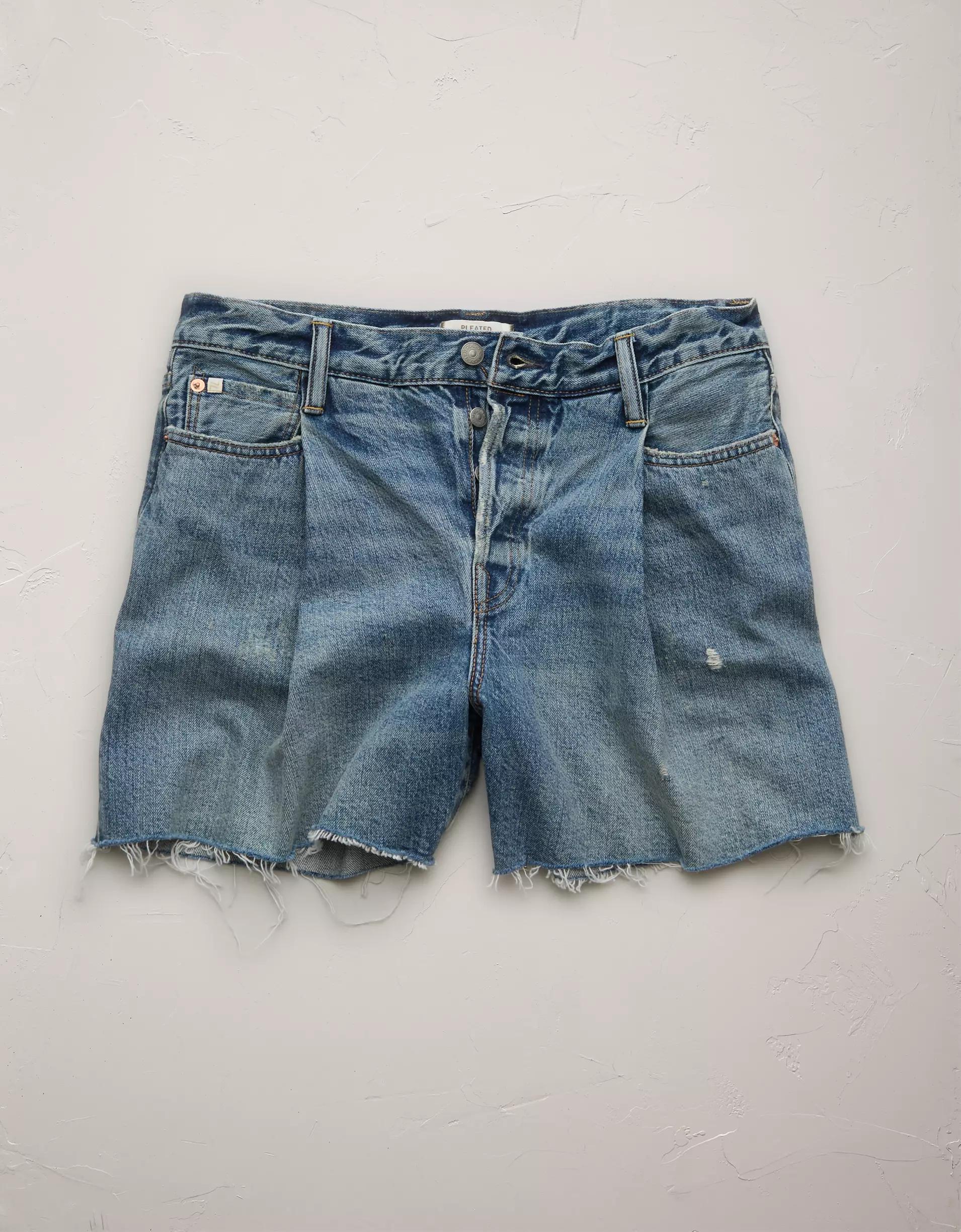 AE77 Premium Baggy Denim Short Product Image