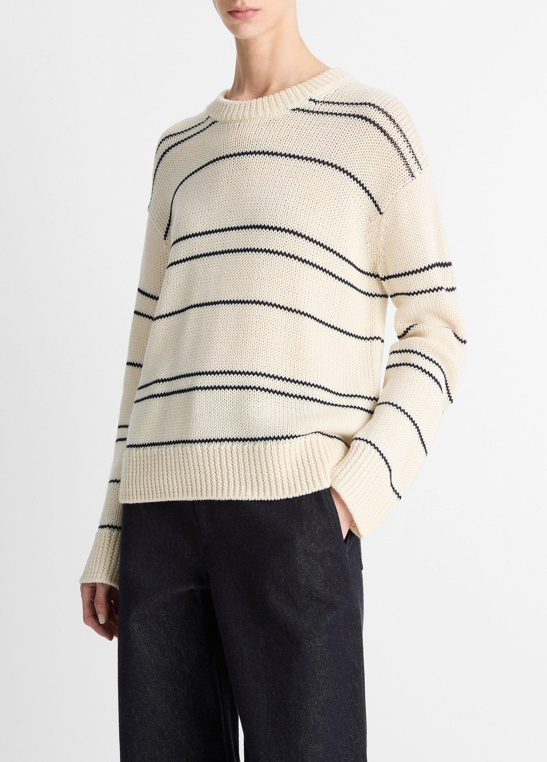 Variegated Stripe Wool-Blend Sweater Product Image