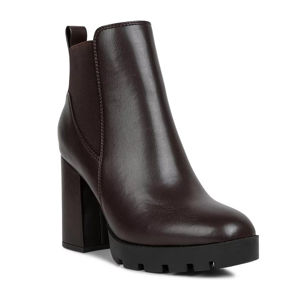 London Rag Bolt Women's Block Heel Chelsea Boots,  Product Image