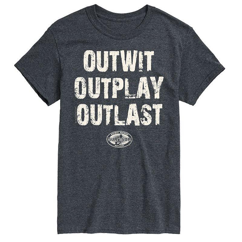 Big & Tall Survivor Outwit Outplay Outlast Graphic Tee, Men's,  Product Image