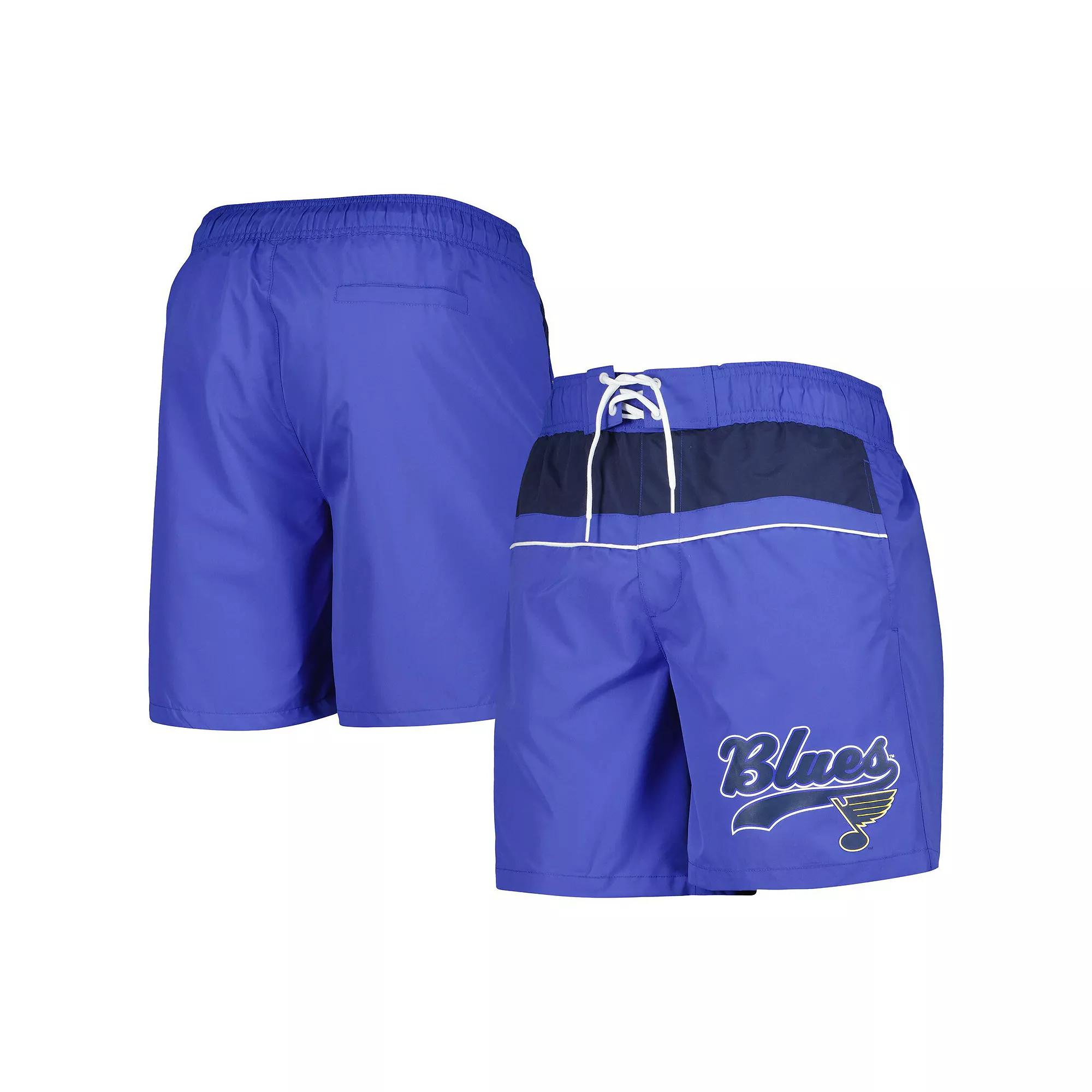 Men's Starter Blue St. Louis Blues Freestyle Volley Swim Shorts,  Product Image