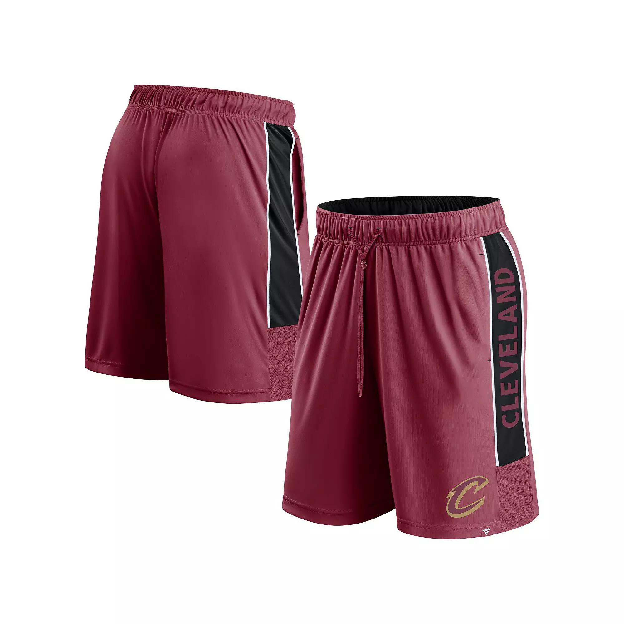 Men's Fanatics Branded Wine Cleveland Cavaliers Game Winner Defender Shorts, Size: Medium, Team Product Image