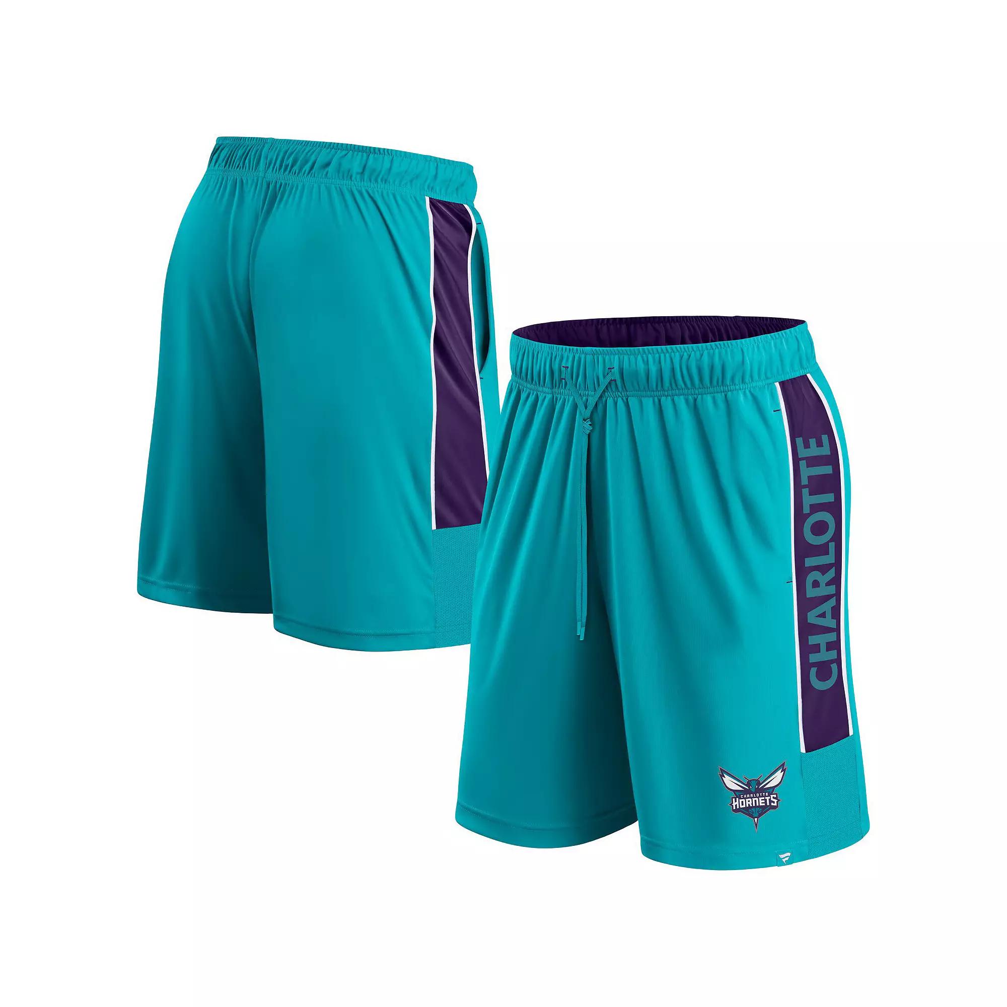 Men's Fanatics Branded Teal Charlotte Hornets Game Winner Defender Shorts,  Product Image