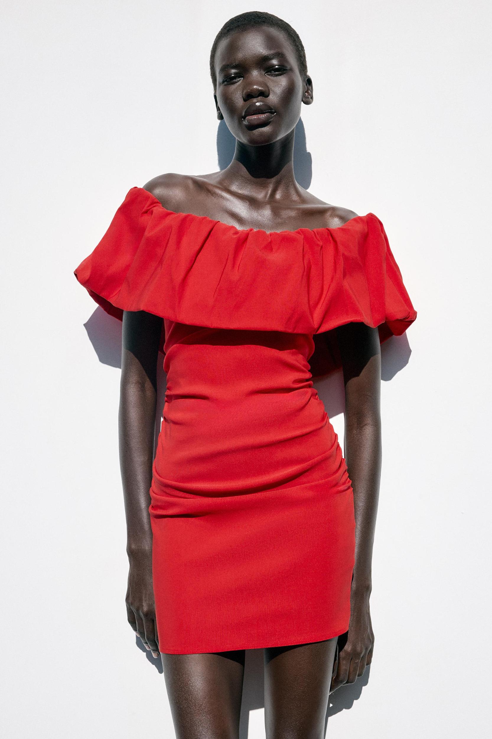 RUFFLE MINI DRESS Product Image