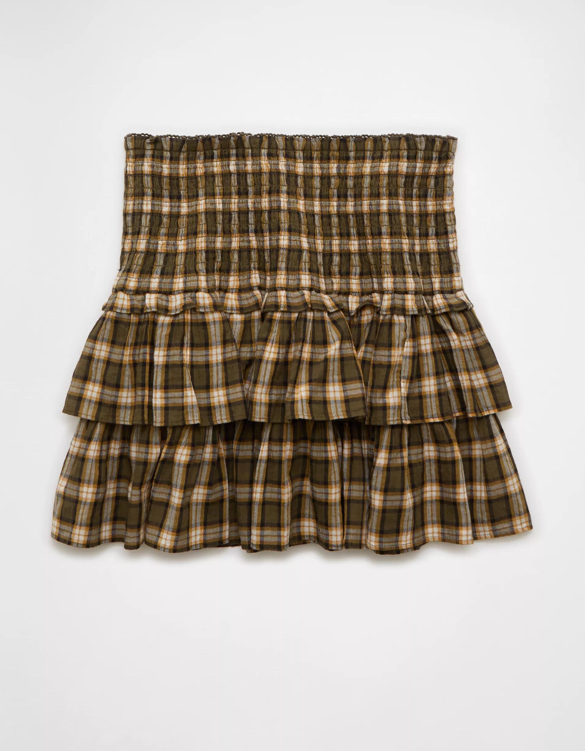 AE High-Waisted Crochet Mini Skirt Product Image