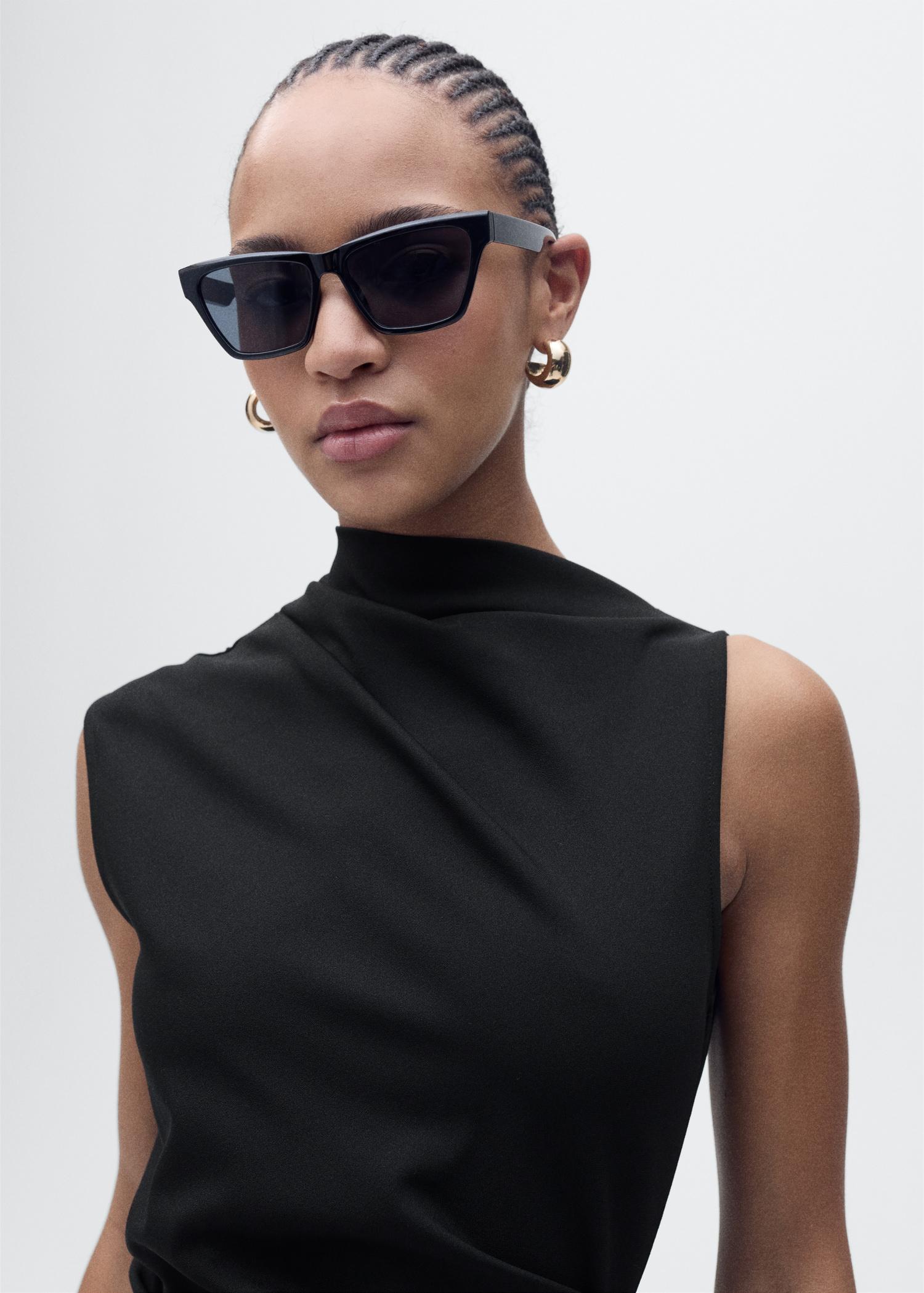 Draped midi-dress - Women | MANGO USA Product Image