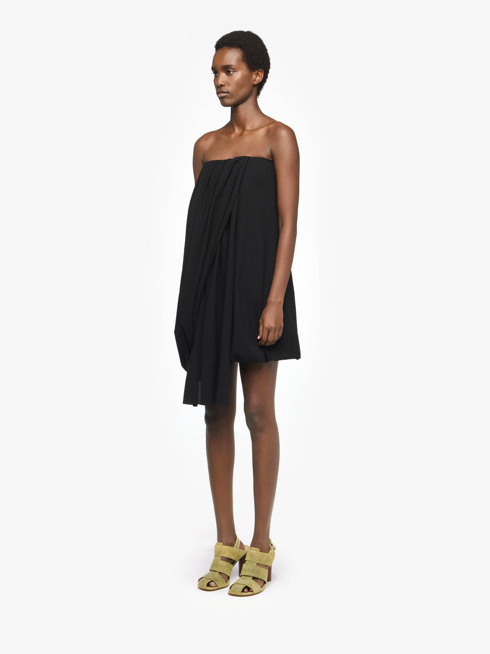 DRAPED BUSTIER DRESS Product Image