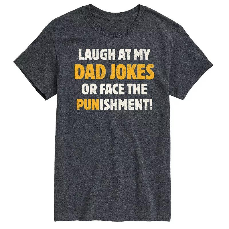 Men's Dad Jokes Punishment Graphic Tee,  Product Image