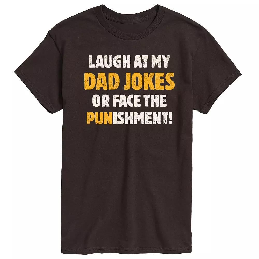 Men's Dad Jokes Punishment Graphic Tee,  Product Image