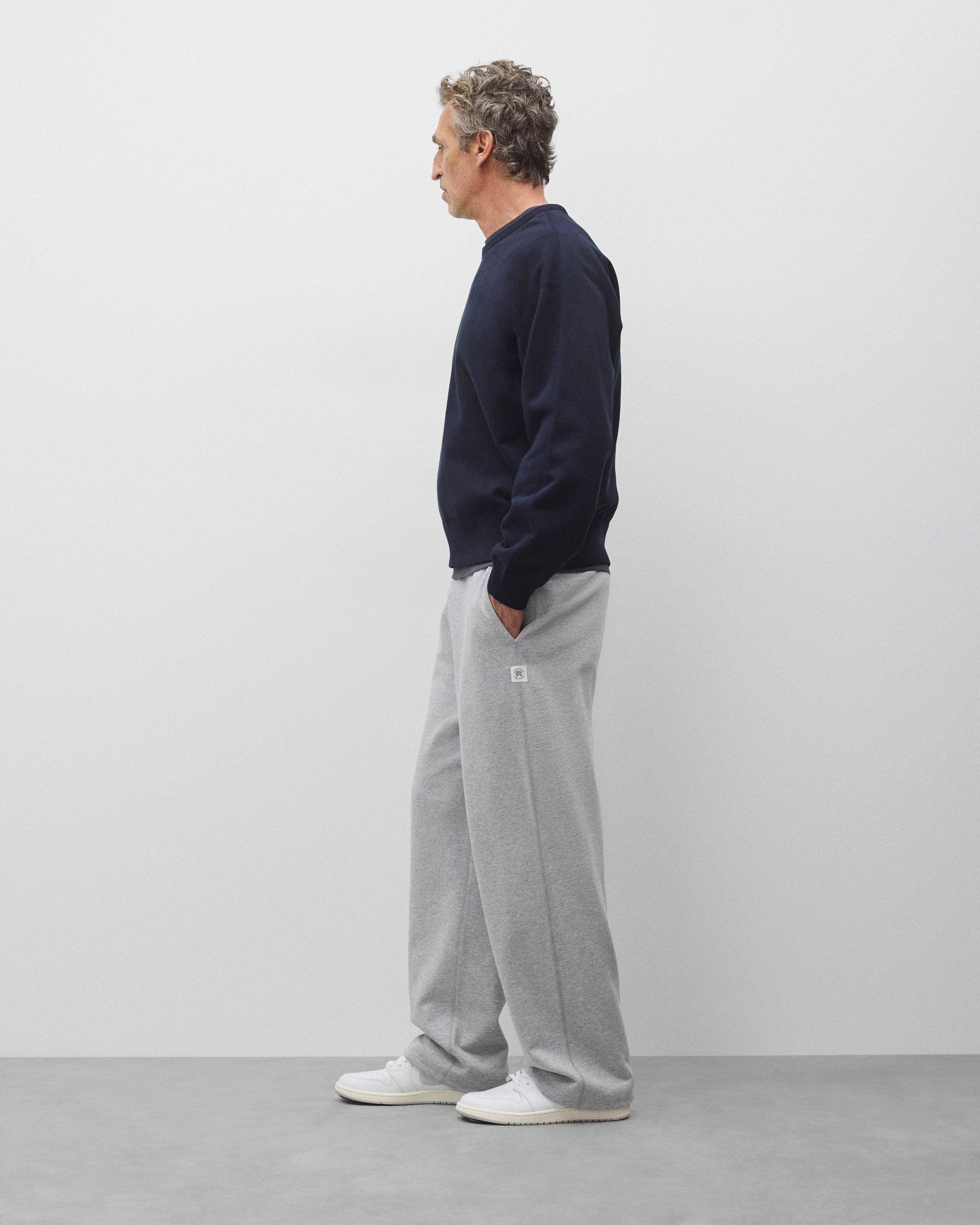 Midweight Terry Relaxed Crewneck Male Product Image