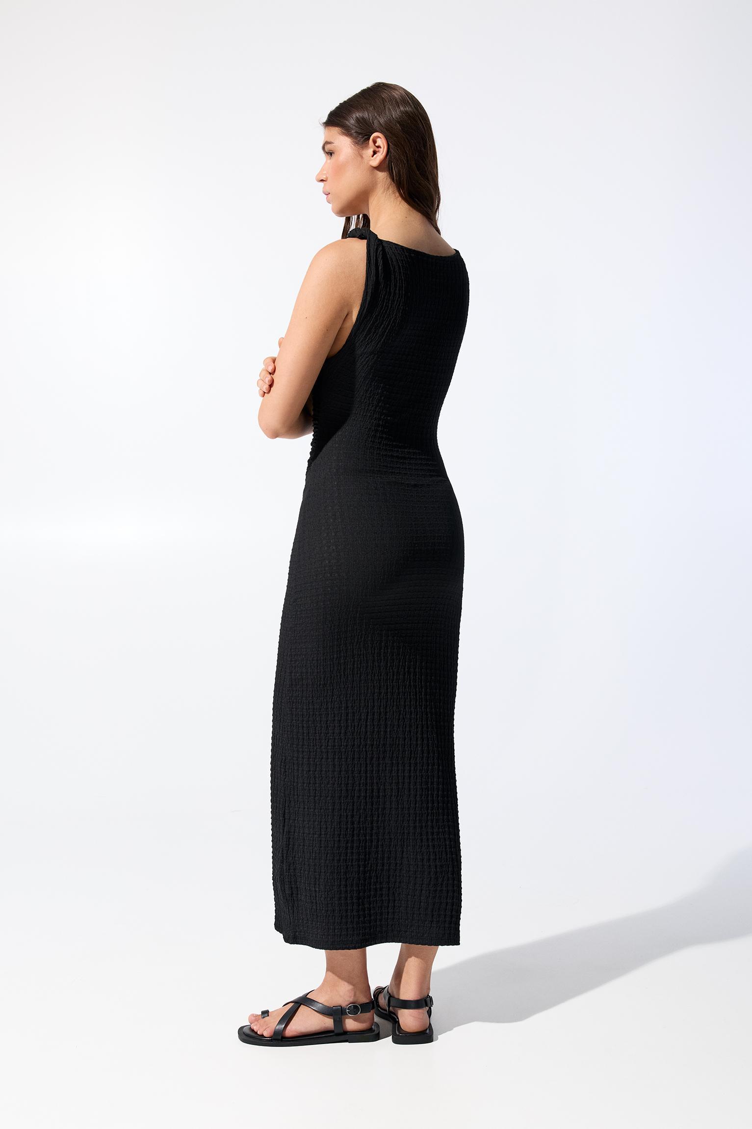 Creased-design midi dress Product Image