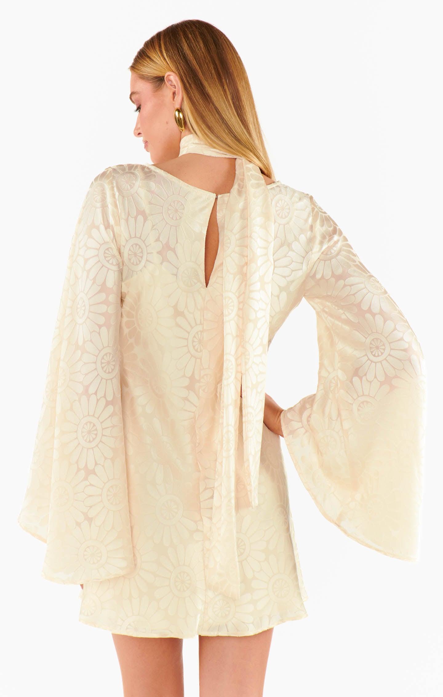 Sarah Mini Dress ~ Cream Daisy Burnout Product Image