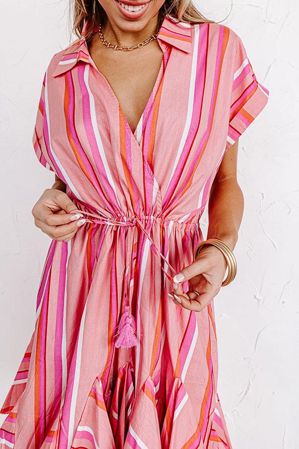 Country Club Cuteness Stripe Mini Dress Product Image