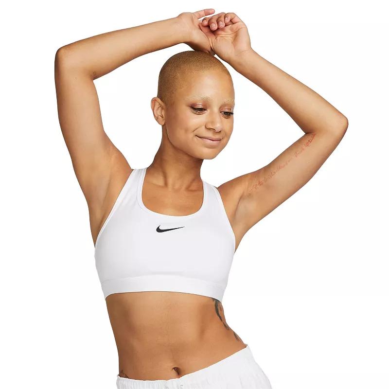 Nike Womens Swoosh Medium Support Padded Sports Bra | DX6821-100 Product Image