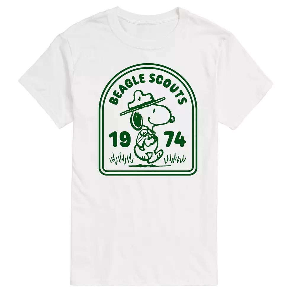 Men's Peanuts Beagle Scouts Badge Graphic Tee,  Product Image