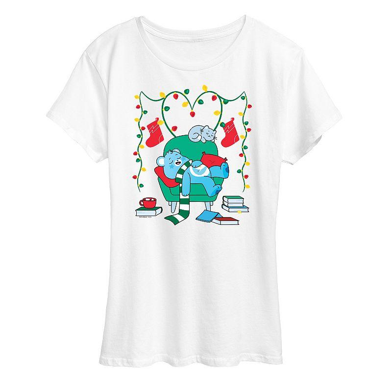 Women's Care Bears Cozy Christmas Graphic Tee, Girl's,  Product Image