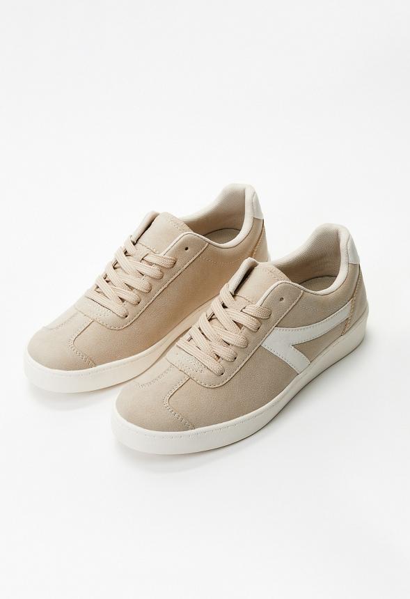 JustFab Margaux Platform Loafer Pump Womens Black/ White Size 8.5 Product Image