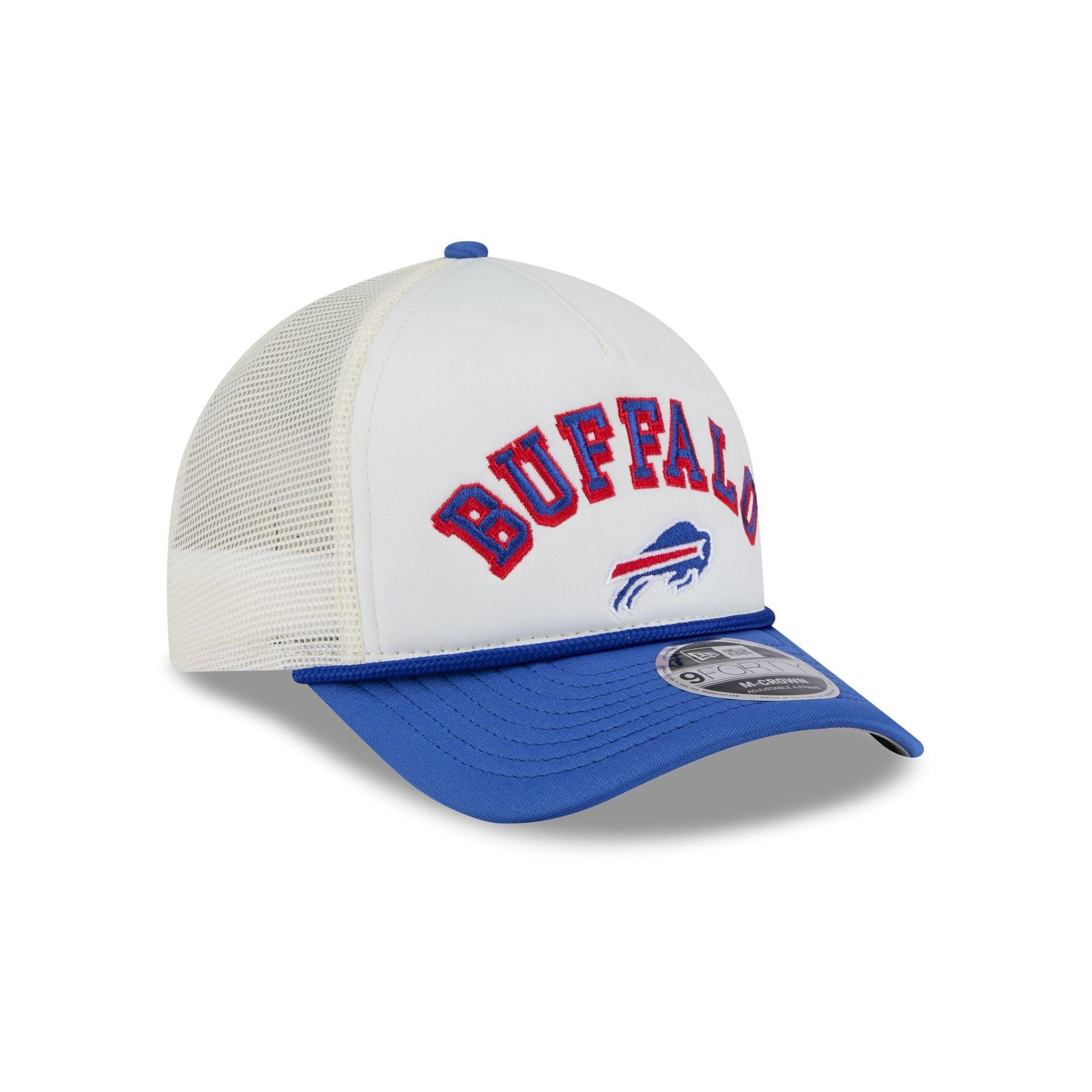 Buffalo Bills Chrome Arch 9FORTY M-Crown A-Frame Trucker Hat Male Product Image