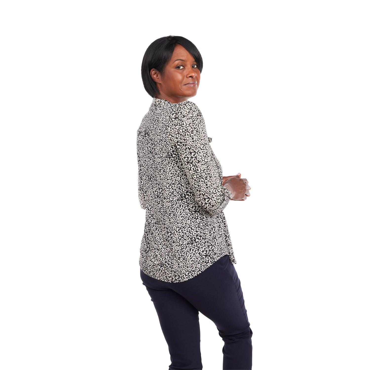 Cocomo Black & White Leopard Dot Print with Pockets Product Image