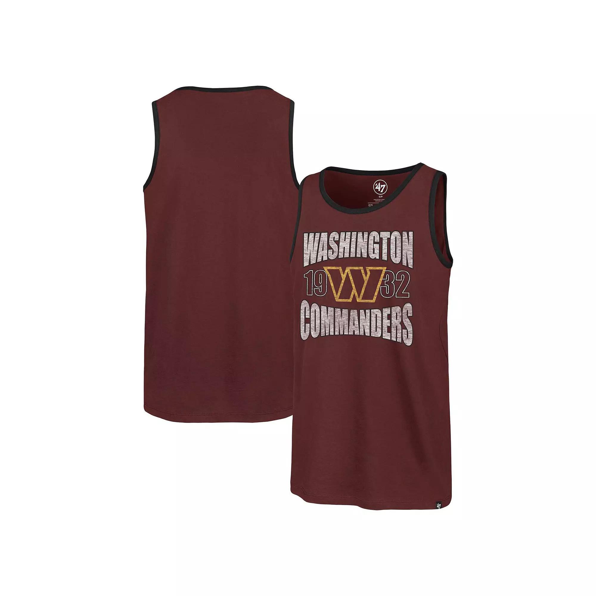 Men's '47 Burgundy Washington Commanders Upload Franklin Tank Top, Size: XL, Wft Med Re Product Image