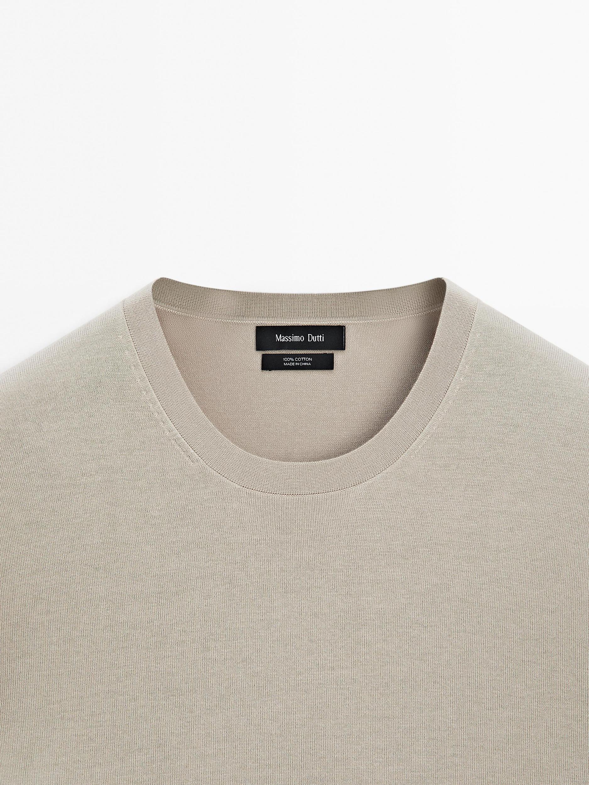 100% cotton knit T-shirt Product Image