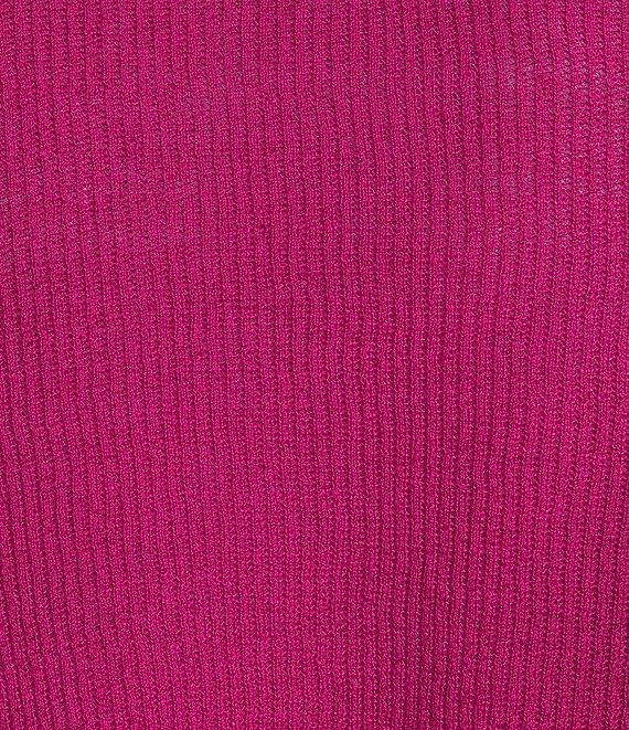 Eileen Fisher Organic Linen Blend Knit Open Front Long Sleeve Cardigan Product Image