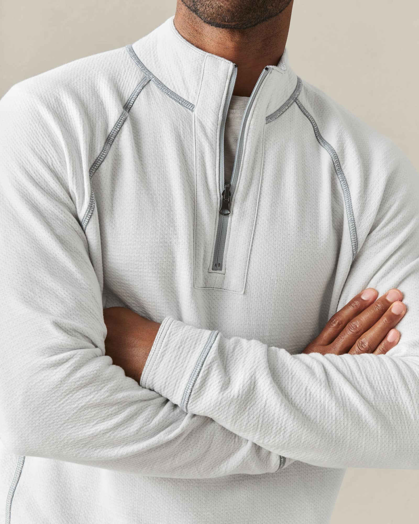 Men's Reversible Half Zip - Natural Grey Product Image
