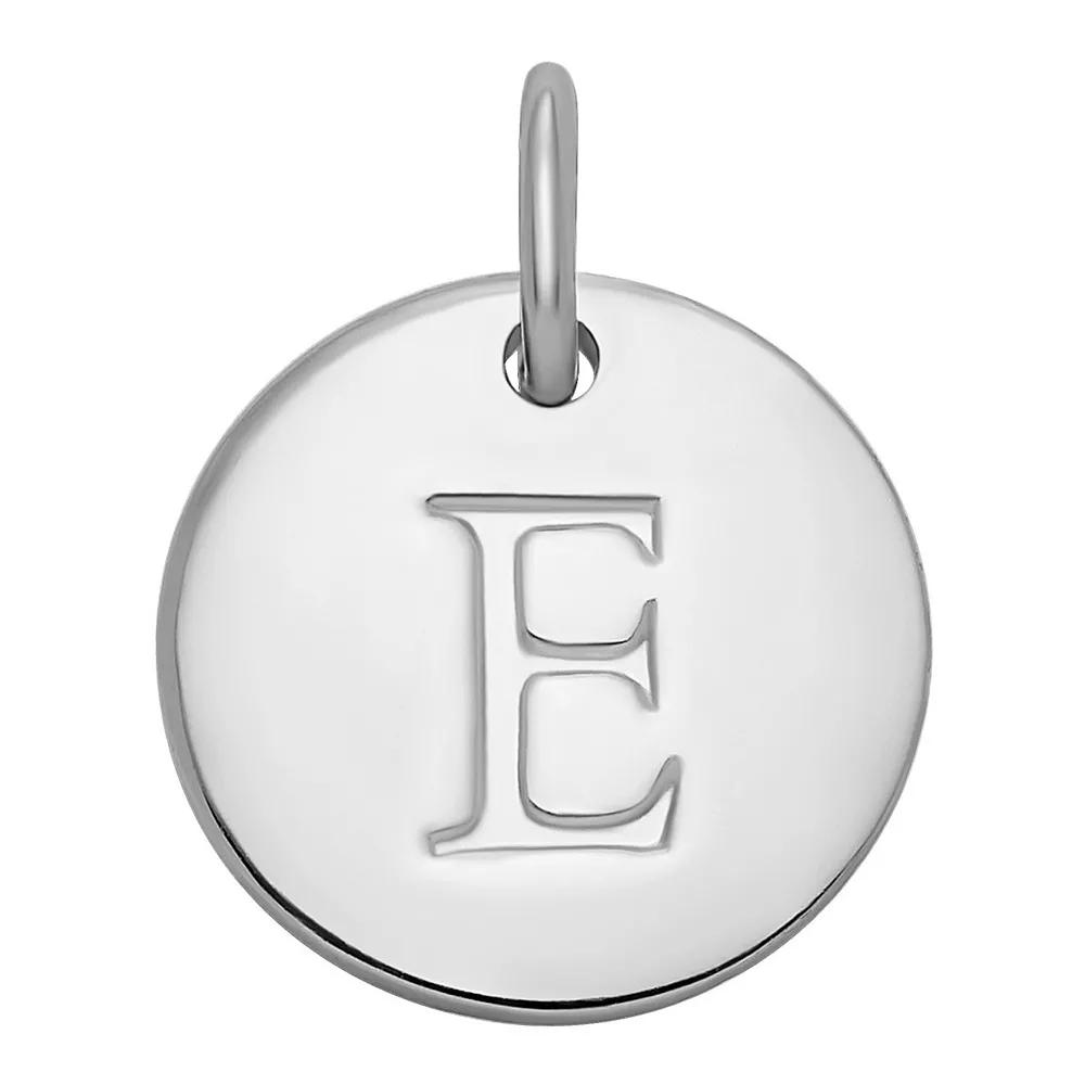 PRIMROSE 18k Gold Over Sterling Silver Letter Disc Charm, Women's, Gold Over Sterling D Product Image