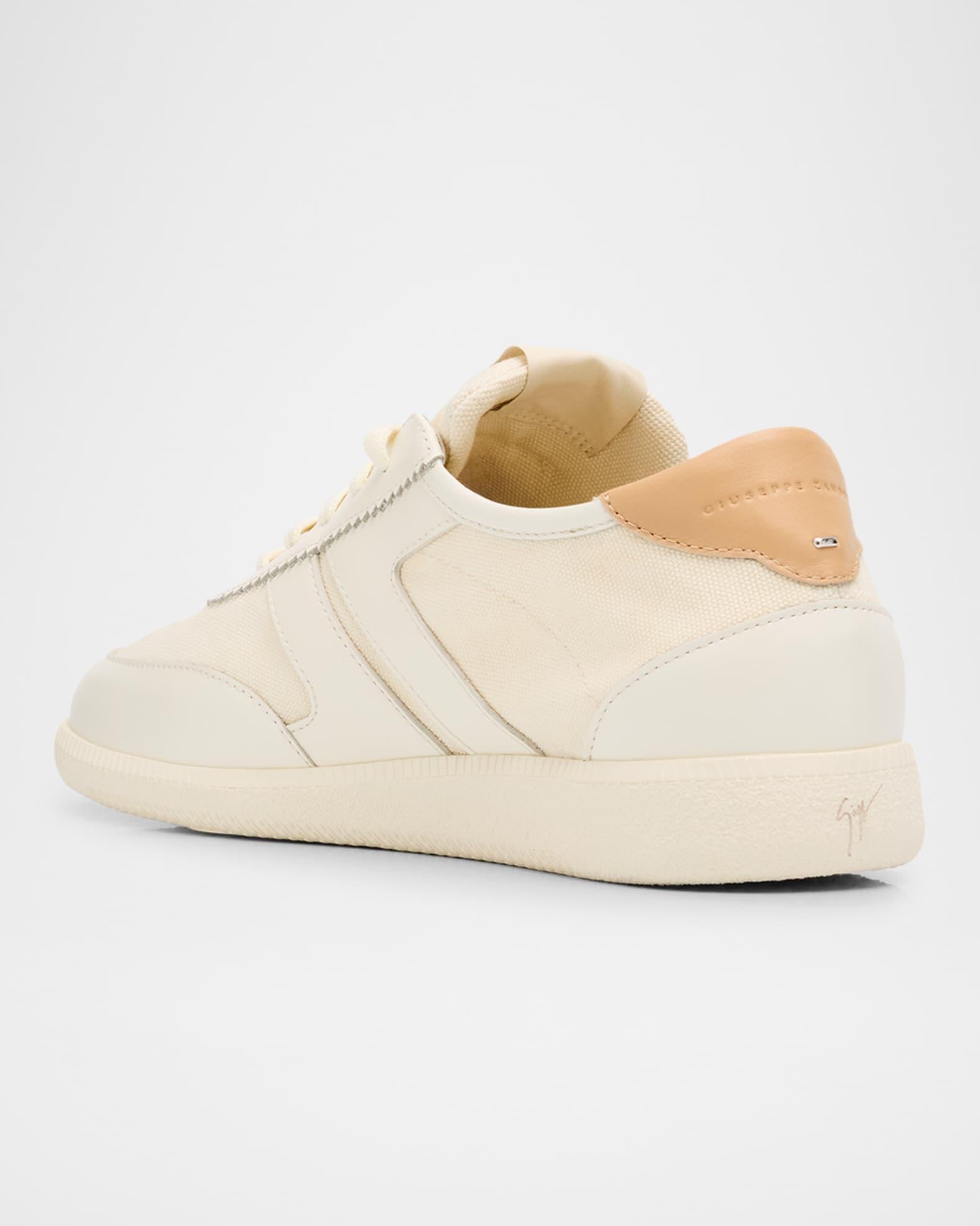 Men's Orei Canvas and Leather Low-Top Sneakers Product Image