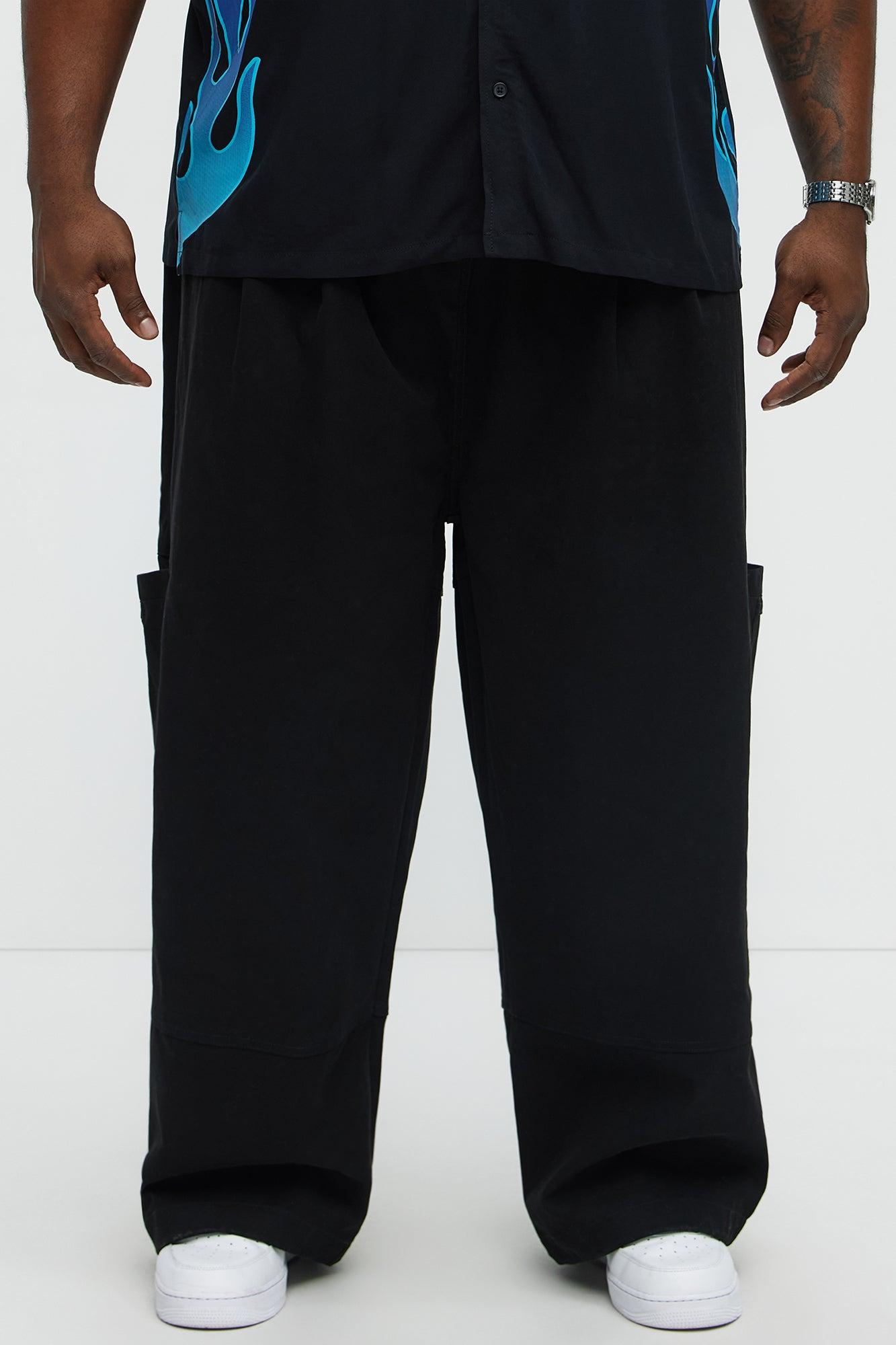 Baggy Damn Right Pants - Black Male Product Image